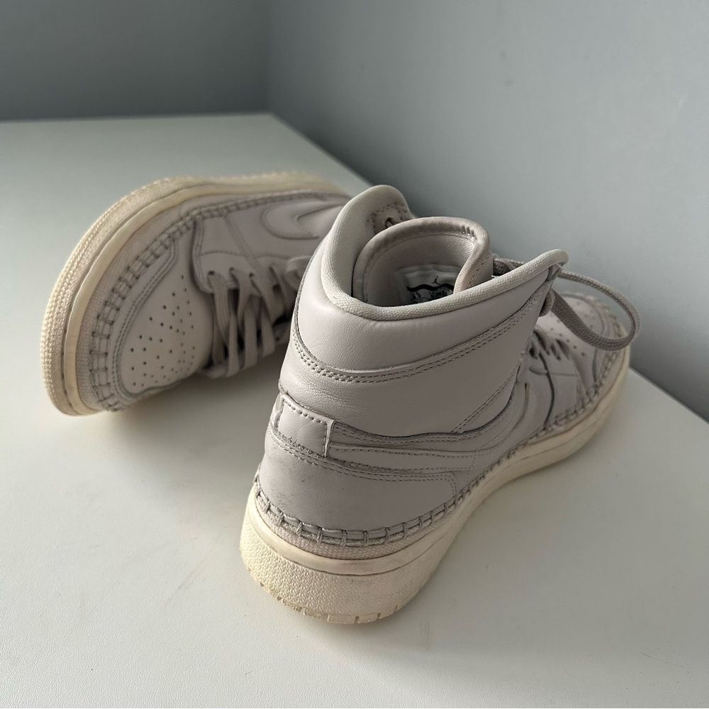 [8.5] Nike Air Jordan 1 Retro High Premium Desert Sand Baseball Stitch Wmns - Picture 11 of 16